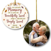 Personalized Ceramic Ornament Memorial In Loved One